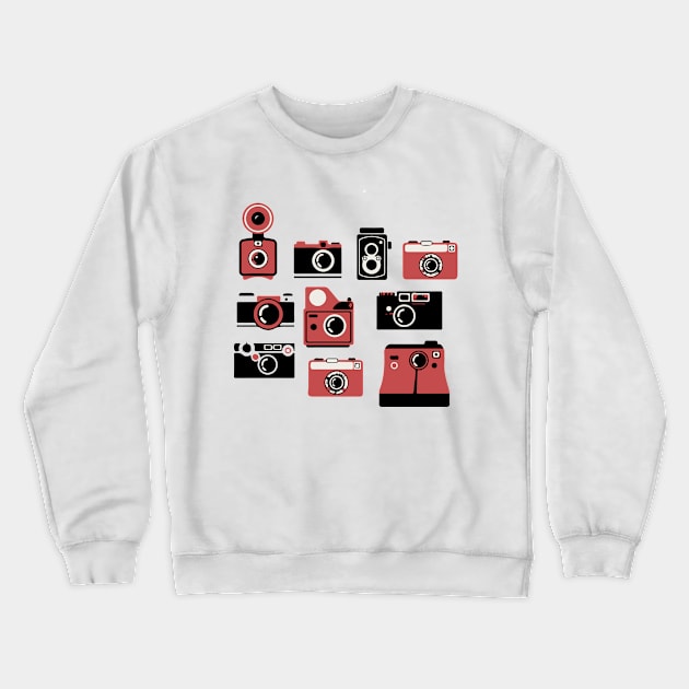 vintage cameras Crewneck Sweatshirt by nomadearthdesign